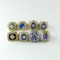 A Set Los Angeles Dodgers World Series Championship rings 8Pcs With Wooden Display Box