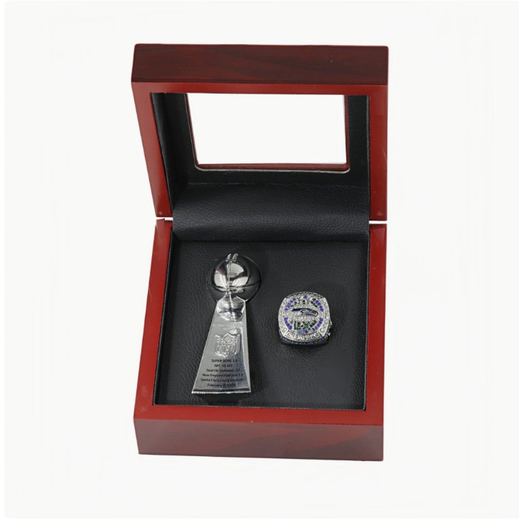 Seattle Seahawks 2025 Fashion Ring & Trophy & Display Box Fans Best Gift