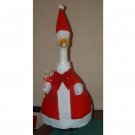 Christmas Mrs. Santa Claus Lawn Goose Clothes Outfit