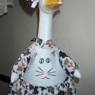 Cat Face Lawn Goose Clothes Outfit