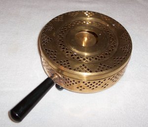 BRASS  DISH WARMER