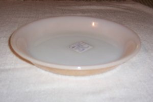 FIRE KING COPPER TINT PIE PLATE