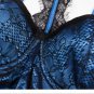 Plus Size Lingerie, Hot Blue See Through lingerie, Sexy Gift, BDSM, Wife Gift