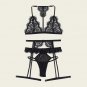 Erotic Lingerie set, Wife Gift, Sexy Bra, BDSM Lingerie, Body Harness – Size M Black