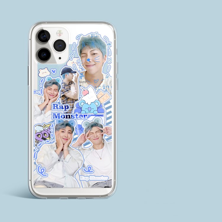 BTS RM phone case, Bangtan, soft transparent phone case for all iphone model, unofficial,