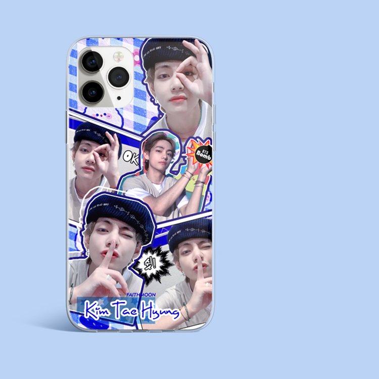 BTS V phone case, Bangtan, soft transparent phone case for all iphone model, unofficial,
