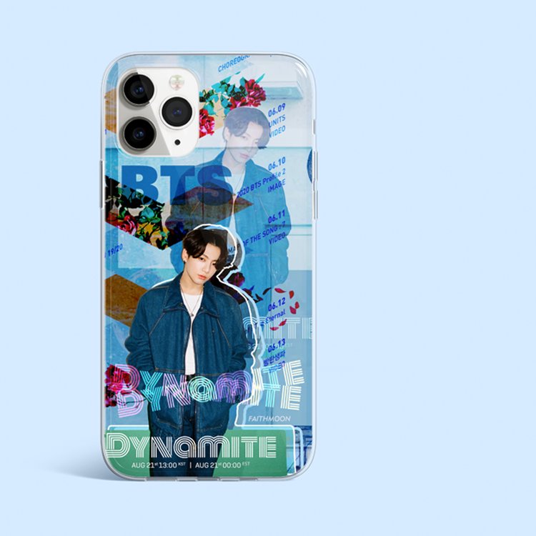 BTS Dynamite JK phone case, soft transparent phone case for all iphone model, unofficial,