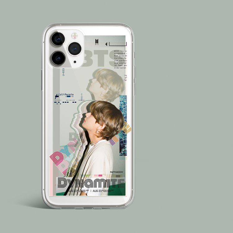 BTS Dynamite V phone case, soft transparent phone case for all iphone model, unofficial,
