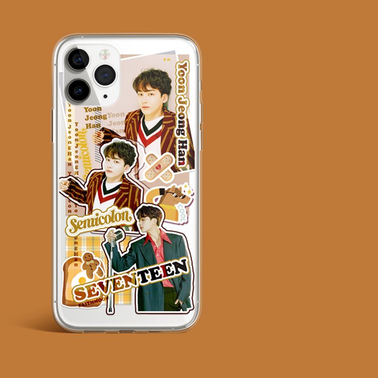 Seventeen Jeonghan phone case, soft transparent phone case for all iphone model, unofficial,