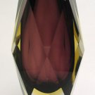 Mandruzzato Faceted 2 Layer Sommerso Vase Murano