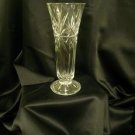 Clear Etched Glass Vase