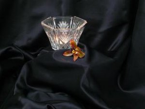 Clear Etched Octagonal Votive