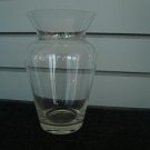 Clear Glass Angled Mouth Vase