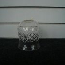 Clear Glass Etched Bell Bottom