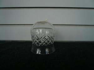 Clear Glass Etched Bell Bottom