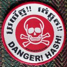 P2H3 Danger Hash! Circular Cloth Badge