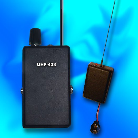 UHF VOX8 BUG SPY TRANSMITTER + DIGITAL UHF RECEIVER CRYSTAL CONTROLLED