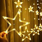 Creative Plastic LED's Star Standard Curtain String Lights