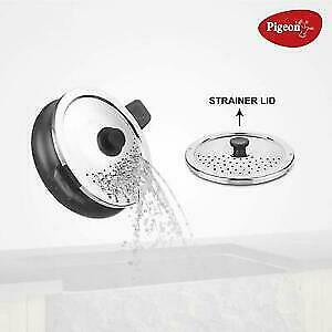 Pigeon Multi Cooking Pot Induction & Gas Kadai Hard Anodised 3 Ltr Indian Handi