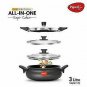Pigeon Multi Cooking Pot Induction & Gas Kadai Hard Anodised 3 Ltr Indian Handi