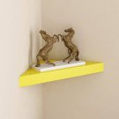 Colourful homes, Home Sparkle Yellow Engineered Wood Corner Shelf get fast throu