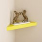 Colourful homes, Home Sparkle Yellow Engineered Wood Corner Shelf get fast throu