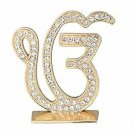 BEAUTIFUL Car DASHBOARD Sikh Religious PUNJABI GOLDEN METAL EK ONKAR