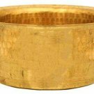 Planet 007  Brass Patila Tope Topia Bhaguna Round Patila Cooking Pot Capacity 3