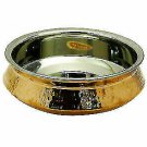 Traditional Indian Copper Big Serving Handi Tableware Kitchen Utensil MU218A