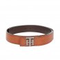 Tommy Hilfiger Men Tan Brown Textured Leather Belt
