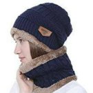 Handcuffs - 2 Pieces Winter Beanie Hat Scarf Set Warm Knit Hat