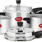 Pigeon Special Combo Pack, 2L, 3L and 5L Induction Bottom Pressure Cooker, Press