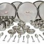 36 Pcs Stainless Steel Dinner Set / Plate /Bowl /Katori /Spoon /Glass /Fork /Des