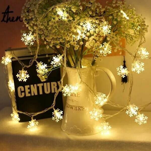 Snowflake Led String Light  get fast through Dhl Express