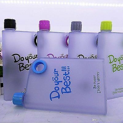 2 &Atilde;� Do Your Best A5 Notebook Style Ultra Slim Water Bottle 380 ml