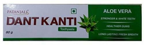 Patanjali Dant Kanti Toothpaste Aloe Vera Healthy & Strong Teeth 80 g |Free Ship