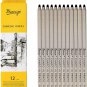 12 PCS SET SOFT Bianyo Black Charcoal Pencils || FREE SHIPPING