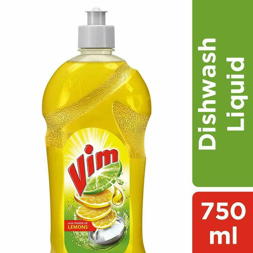 Vim Dishwash Gel - 750 ml (Lemon power)