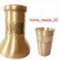 Copper Pot Jug With Glass Water storage Ayurveda Health 1000 ml From India