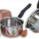 3 Pcs Set Stainless Steel Copper Bottom Saucepan / Milk /Tea Pan/Pot Flat Bottom