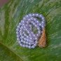 NEW  WHITE PEARL 108 +1 ROUND BEAD  3MM APPROX JAPA MALA FOR PEACE AND BEAUTY
