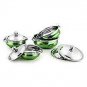 Jensons Essentials Stainless Steel 4 Pieces Handi Set with Lid and 4 Serving Spo