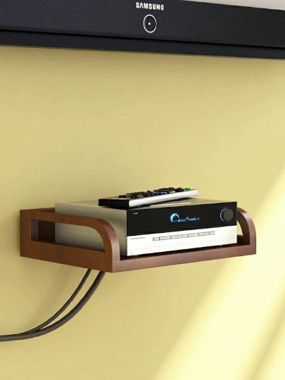 Home Sparkle Brown Set Top Box Holder get fast through DHL Express