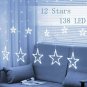 White Star Curtain LED Light Active