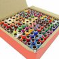 100 Pcs Assorted Color Polyester Thread Spool Spun Sewing Supplies Quilting FS
