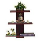 Furniture Cafe Wall Decor Book Shelf Wall Display Rack (3 Shelves)