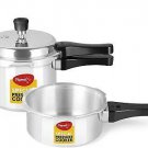 Pigeon Special Combi Pack 2L, 3L Indution Bottom Pressure Cooker (Aluminum) fast