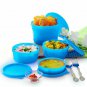Cello Max Fresh Super Polypropylene Lunch Box Set, 225ml, 4-Pieces, Blue