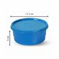 Cello Max Fresh Super Polypropylene Lunch Box Set, 225ml, 4-Pieces, Blue