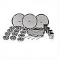 Sumeet Stainless Steel Mirror Finish Dinner Set of 24 Pcs (4 Plate, 4 Small /Hal